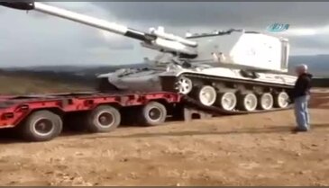 Tank böyle devrildi!