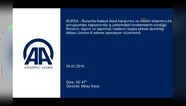 Bursa'da ihaleye fesat karıştırma ve dolandırıcılık operasyonu!