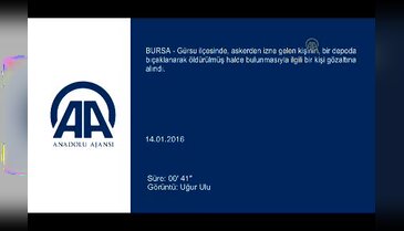 Bursa'daki asker cinayeti ile ilgili önemli gelişme!