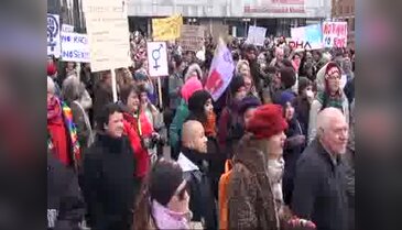 Kadınlar cinsel taciz olaylarını protesto ettiler