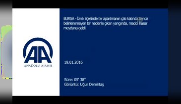 Bursa İznik'te ev yangını
