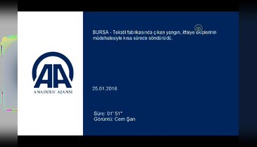 Bursa'da tekstil fabrikasında yangın! - 2