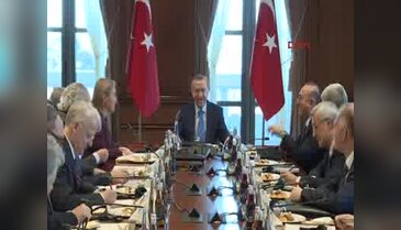 Cumhurbaşkanı Erdoğan, AB heyetini kabul etti