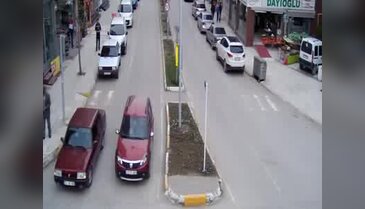 Çorum'da cinayet anı mobese kamerasında