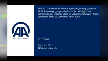 Hayatlarını kaybeden göçmenler Bursa'da yakınlarına teslim edildi