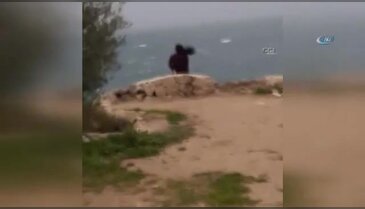 Falezlerden atlayan genç kızın son görüntüleri ortaya çıktı