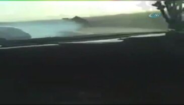 Yola deve çıkınca kaza da kaçınılmaz oldu