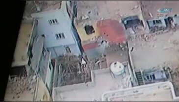 Cizre'deki PKK sığınağını İHA görüntüledi