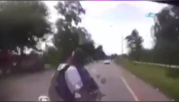 Öğrencilerin motosiklet macerası kötü bitti