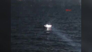 Çanakkale'deki lastik bot içerisinde 66 mülteci böyle yakalandı