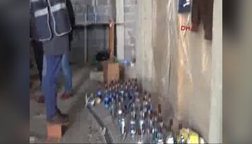 Adana'da sahte içki imalathanesi ortaya çıkarıldı