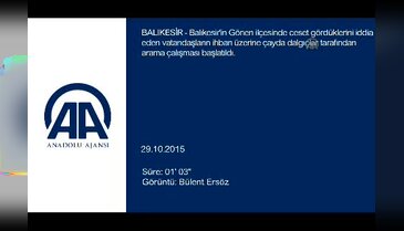 Dalgıçlar çayda ceset arıyor