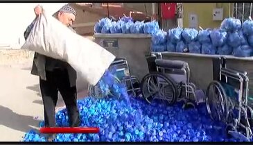 Torunuyla birlikte 300 milyon mavi kapak topladılar