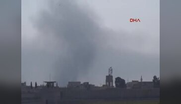 Carablus'ta IŞİD ile PYD arasında karşılıklı havan atışları