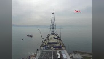 Körfez köprüsünde ilk 275 metre tamamlandı