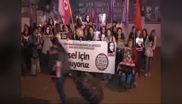 Kadınlardan Cansel için eylem