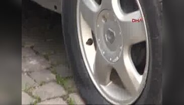 35 aracın lastikleri kesildi