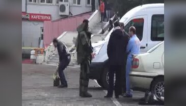 Hastane bahçesinde şüpheli çanta paniği