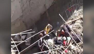 İnşaatta göçük: 4 işçi yaralandı