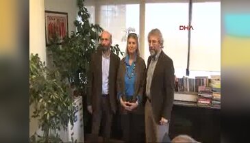 Can Dündar 92 gün sonra ofisinde