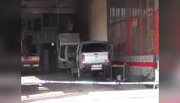Servise götürülen araçta el bombası bulundu