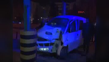 Çarpıp kaçtı, fazla uzaklaşamadan kendisi de kaza yaptı
