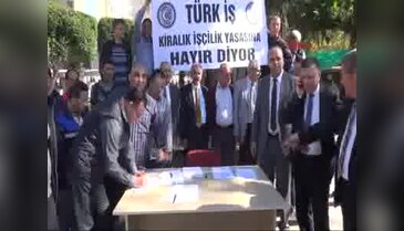 İşçilerden 'Kiralık İşçilik Tasarısı'na tepki