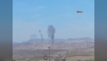 Cehennem Deresi'nde PKK'lı teröristlerin bulunduğu alanlar bombalandı