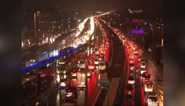 İstanbul'da trafik yoğunluğu yüzde 91'e ulaştı