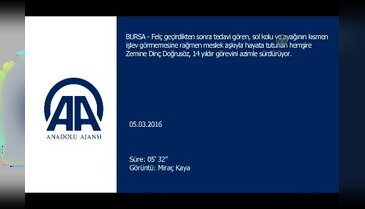 Bursalı hemşire 14 yıldır azimle çalışıyor