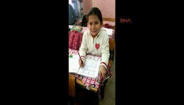 Mardinli Semanur'un İstiklal Marşı'nı okuma heyecanı