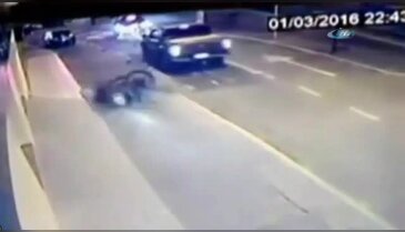 Polisten kaçarken canında oldu!