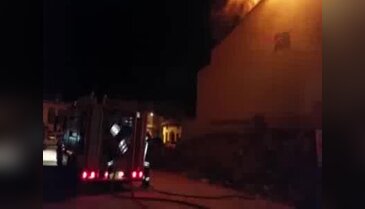 Suriyeli ailenin oturduğu daire alev alev yandı