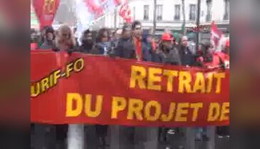 Fransızlar Çalışma Yasa Reformuna Hayır eylemi için sokağa döküldü