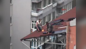 Bursa'da çatı ustalarının ateş ve ölümle dansı!
