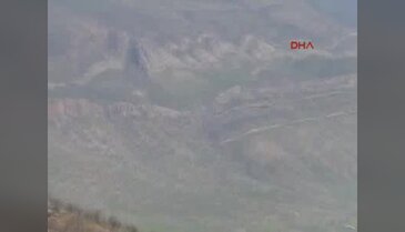 Derecik'te obüsler Balkaya Dağları'nda PKK hedeflerini vurdu