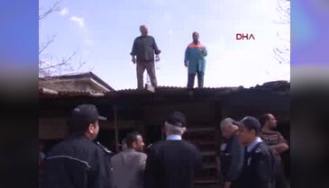 Gaziantep'te baraka tahliyesinde gerginlik