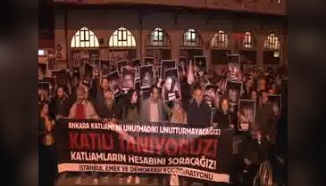 Ankara saldırısı anmasında gerginlik