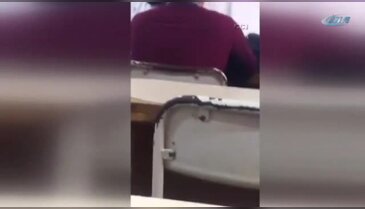 Öğretmen şiddeti kamerada!