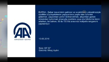 Bursa'da balkonunuzu 100 liraya çiçeklerle süsleyebilirsiniz