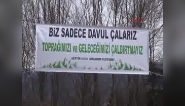 Cerattepe'de keşif heyetine 1.5 kilometrelik insan zinciri ile karşılama