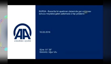 Bursa'da gaz sıkışması sonucu patlama: 2 yaralı