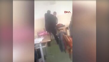 Kosova'da tepki çeken 'öğrenciyi darp' görüntüleri...
