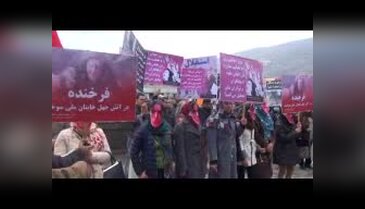 Afganistan'da linç edilen Ferhunde için anma töreni