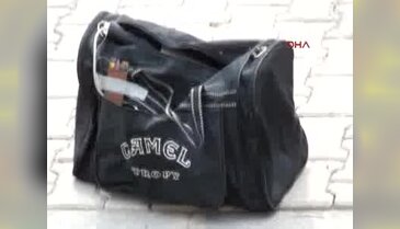 Bomba düzeneği süsü verilen spor çanta korkuttu