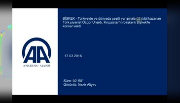 Bursa'da görev yapan piyanist Ünaldı Kırgızistan'da konser verdi