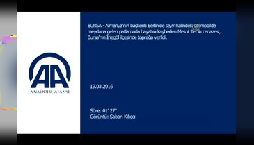 Almanya'daki patlamada ölen Türk vatandaşı Bursa'da defnedildi