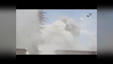 Musul'daki hava saldırısı kameraya yansıdı