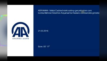 Canlı bomba Mehmet Öztürk'ün Adıyaman'da Hastane caddesindeki görüntüsü