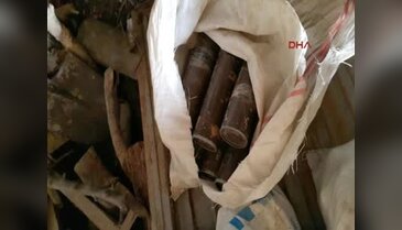 Yüksekova'da PKK'ya ait çok sayıda havan mermisi ele geçirildi